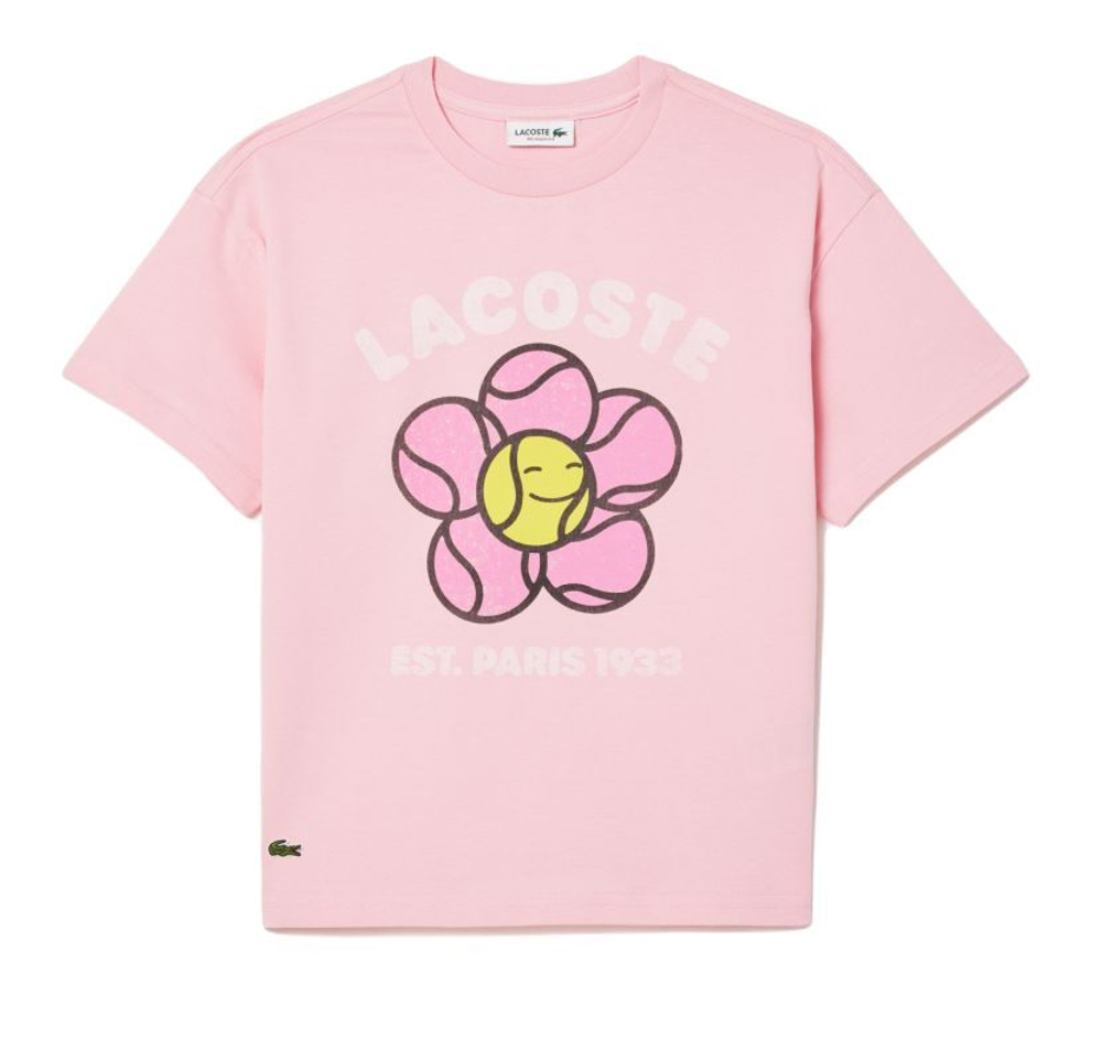 Футболка для девочки теннисная Lacoste Sport Ultra Dry Printed Stretch Leggings - Розовый
