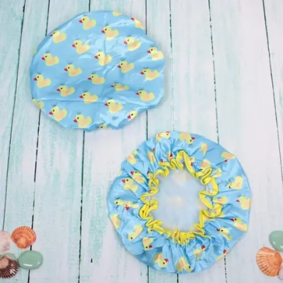 Шапочка для душа «Ультрамарин - Bliss Daphne», d-24 см (двухсторонняя, внутренний слой EVA)