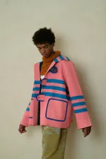 Куртка Soeurs с Полосами / Pink Stripes Long Sleeve розовая