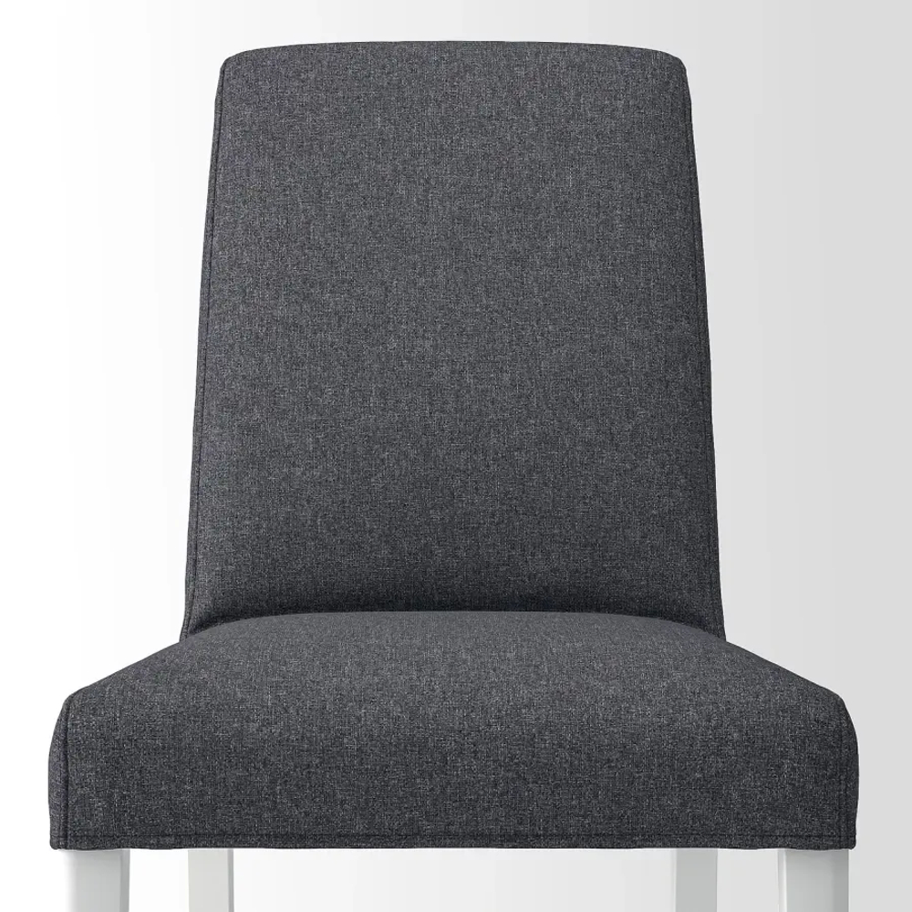 Стул - BERGMUND IKEA/ БЕРГМУНД ИКЕА, 95х52х59 см, серый/белый, 2 штуки