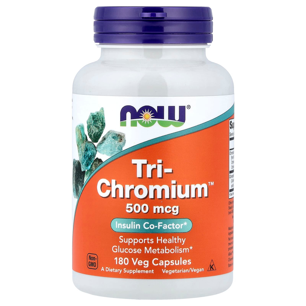 NOW Foods, Tri-Chromium™, 180 растительных капсул