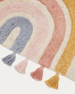 Ковер Tadea 100% хлопок разноцветная радуга 90 x 150 см