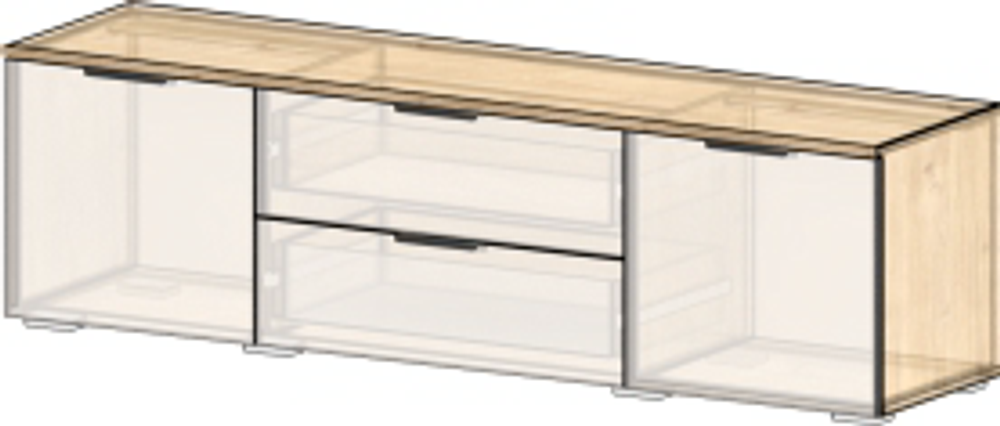 Модульная система "Мегаполис" графит софт