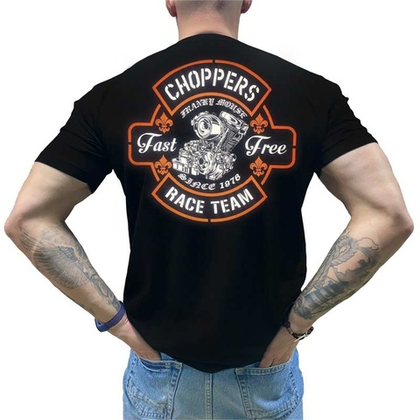 Футболка Franky Mouse Двигатель на лилии Choppers Race Team (S / черный)