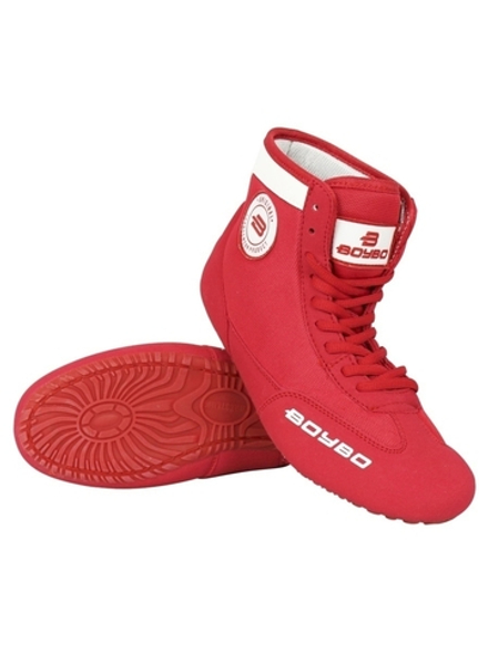 Борцовки BoyBo на толстой подошве красные