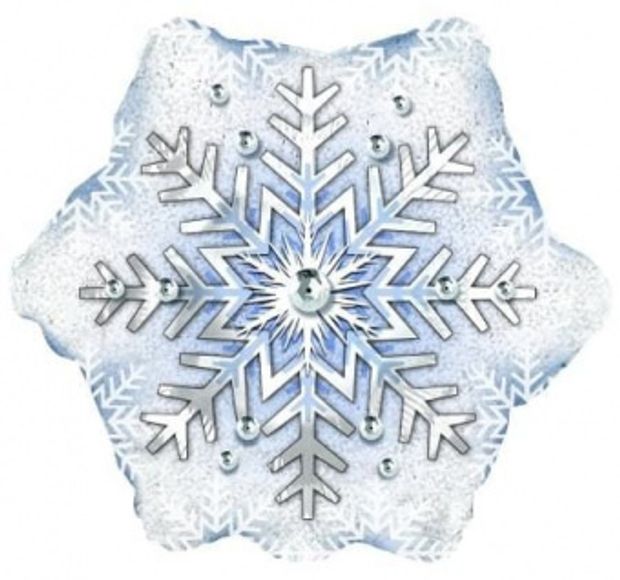 Шар-фигура, фольга, НГ "Снежинка" (CTI), 22"/56 см (БГ-)