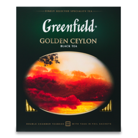 Greenfield Golden Ceylon черный чай 100 пакетиков