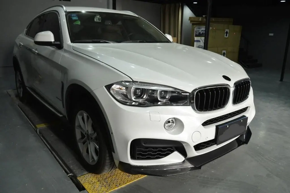 Карбоновая губа переднего бампера для BMW X6 F16 M Sport 4-дверный 2015-2018 (только для M-Tech) БМВ