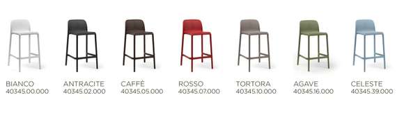 Полубарный стул Lido Mini красный