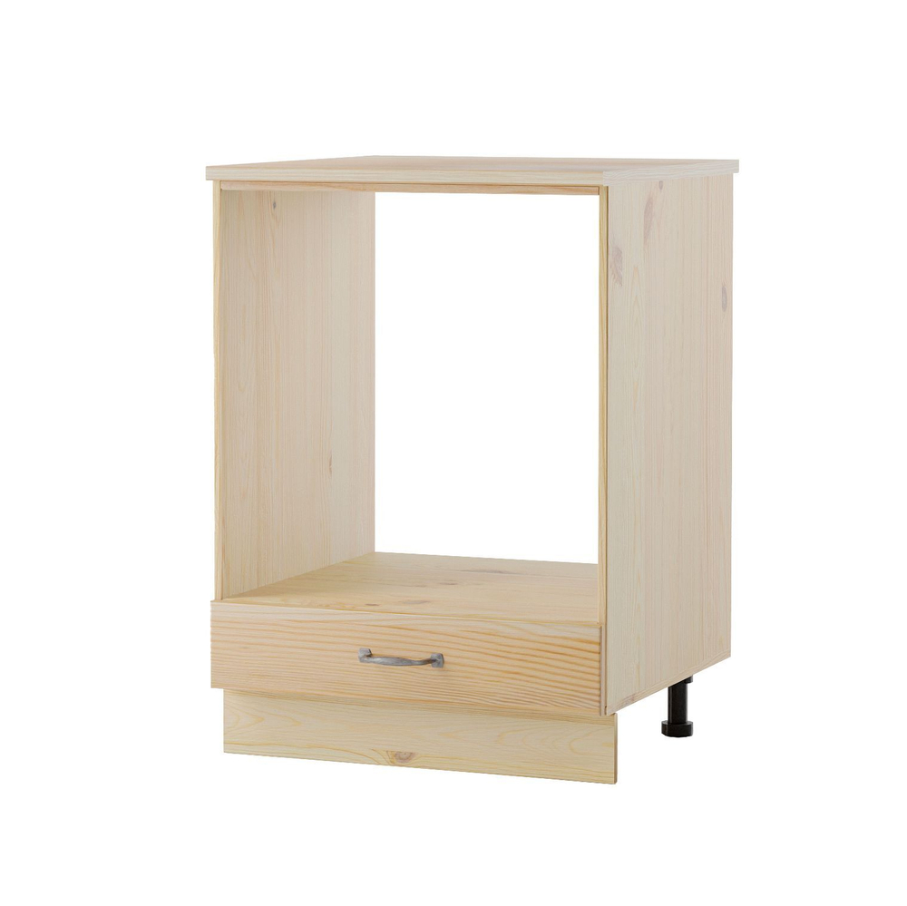 Модуль кухонный под духовку 60 см Венесуэла со столешницей, из массива сосны в лаке