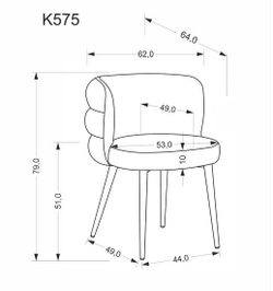 Стул HALMAR K575 оливковый/черный
