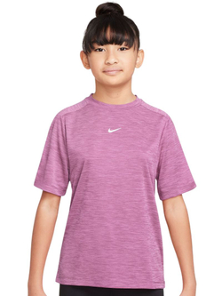 Детская теннисная футболка Nike Boys Multi Dri-FIT Short-Sleeve - light magenta/pure/white