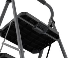 Стремянка Stable, 3 ступени, 1 м, черная