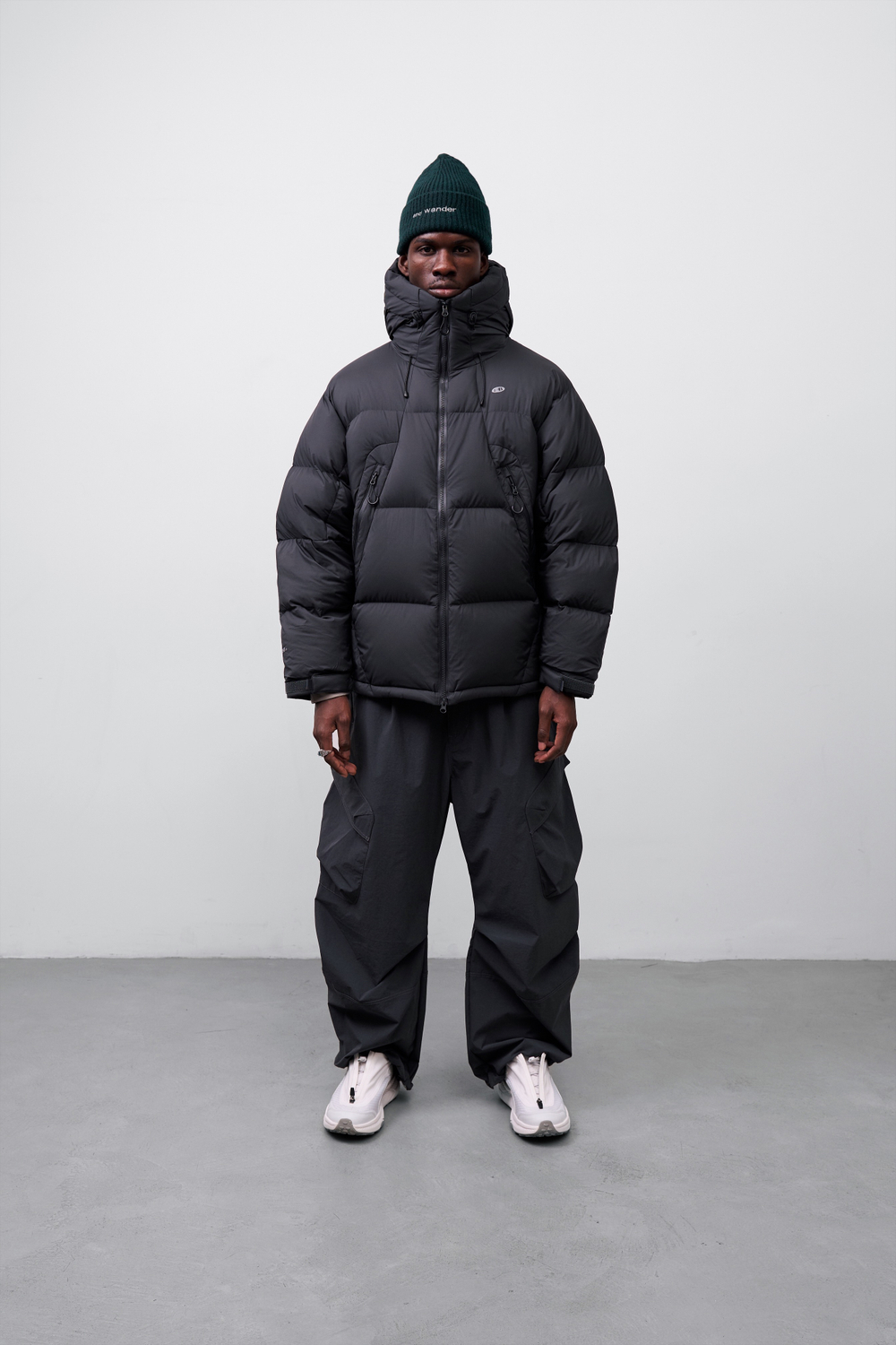 Куртка Nothomme Blue High Loft Mid Length Down Jacket "Dark Gray"