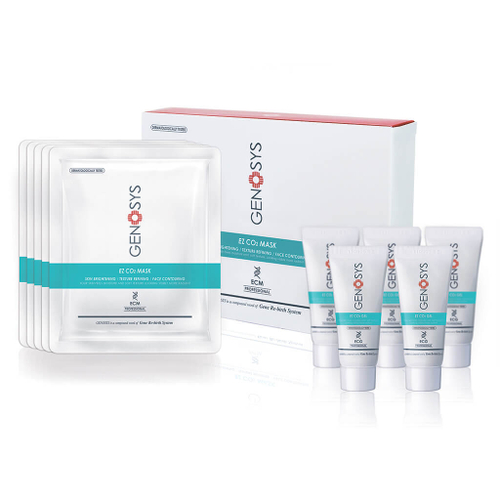 GENOSYS EZ CO2 MASK | EZ CO2 Карбокси Маска - набор, 5 масок + 5 гелей