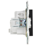 SKANDY Розетка с заземлением без защитных шторок 16А SK-R05Bl черный IEK