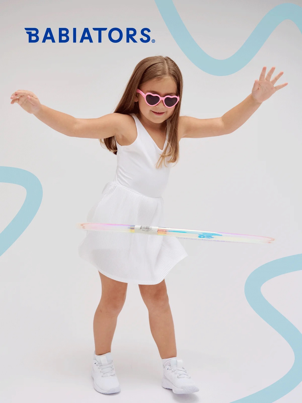 С/з очки Babiators Original Hearts Розовый бабл-гам