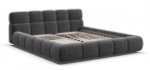 Босс Дрим Кровать+ПМ 160 Велюр Монолит серый