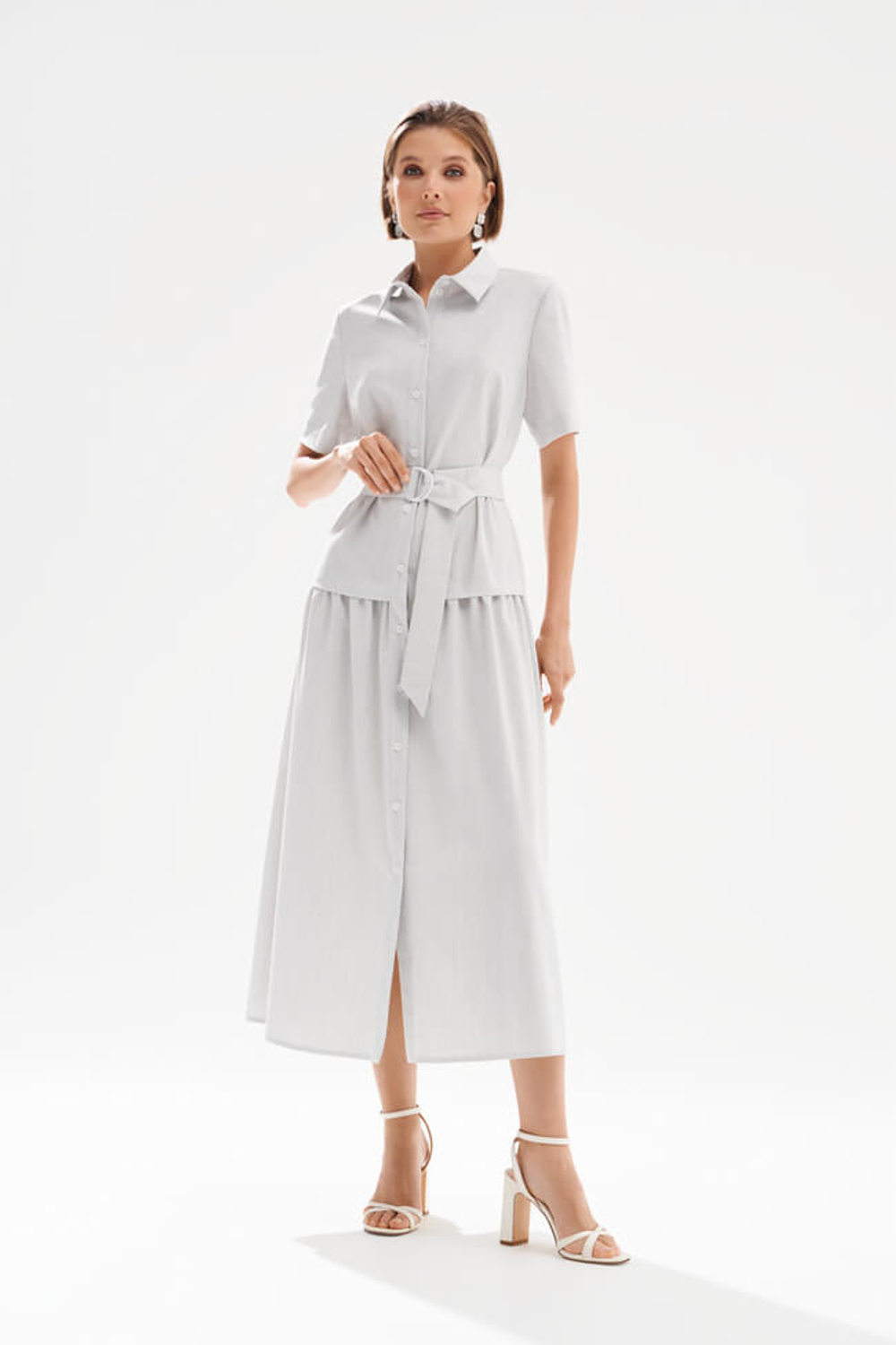 51756 Платье женское (светло-серый)