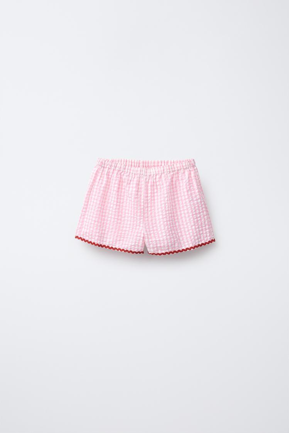 ZARA ПИЖАМА В КЛЕТКУ ВИШИ, РОЗОВЫЙ