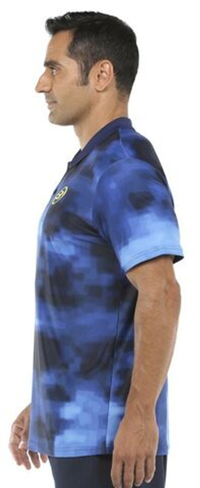 Мужское теннисное поло Bullpadel Versalles Polo Man - oceano profundo