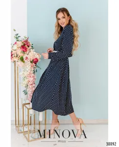 Платье 3141-темно-синий Minova