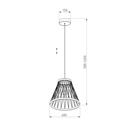 40016/1 LED / подвесной светильник /  коричневый