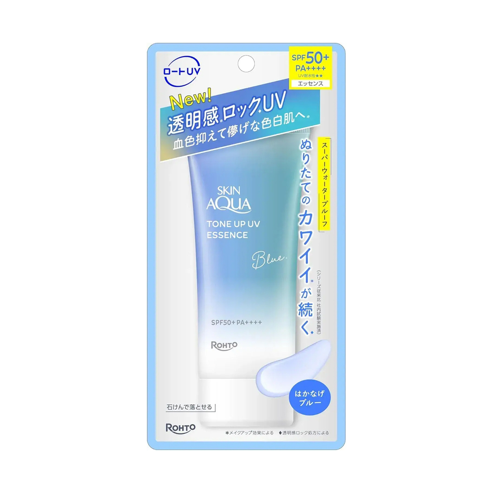 Солнцезащитная эссенция для лица и тела Rohto Skin Aqua Tone UP UV Essenc