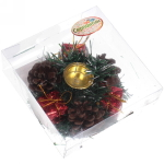 Подсвечник «Шишки и подарки» 11 см