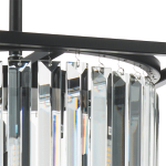 713037 Люстра REGOLO 3х40W G9 ЧЕРНЫЙ МАТОВЫЙ/ПРОЗРАЧНЫЙ