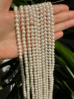 "Жемчуг круглый" 6мм, "Майорка. Имитация" (нить)