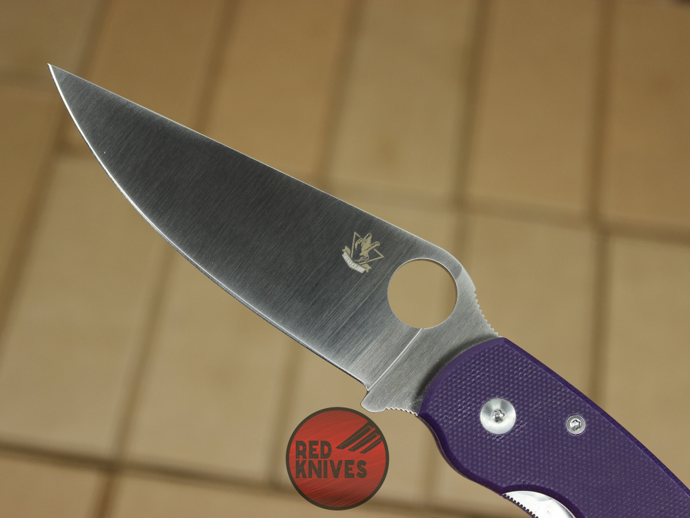 Складной нож Steelclaw Боец-3 (Реплика Spyderco Military), фиолетовая рукоять - сталь D2