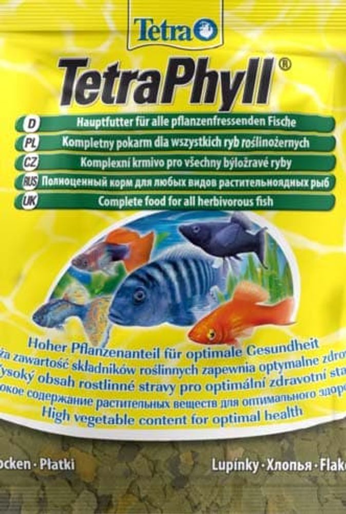 TetraPhyll корм в хлопьях для всех видов рыб 12 г (sachet) TetraPhyll корм в хлопьях для всех видов рыб 12 г (sachet)