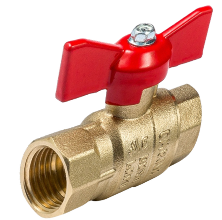 Кран шаровой 1/2 ВР/ВР DN15 PN40 (Ручка - Бабочка)