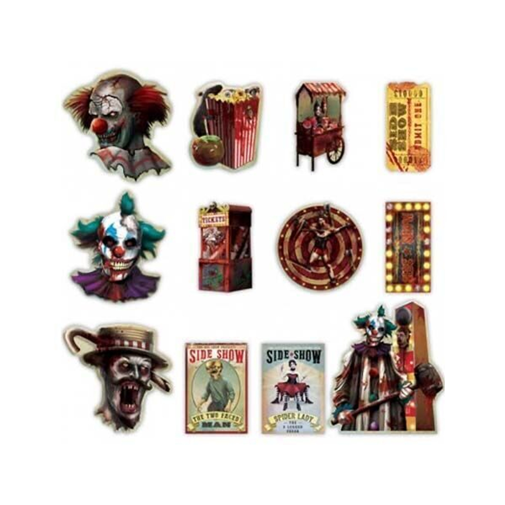 Баннер-комплект Жуткий Карнавал, 12 штук