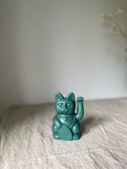 Свеча Lucky Cat Изумрудная