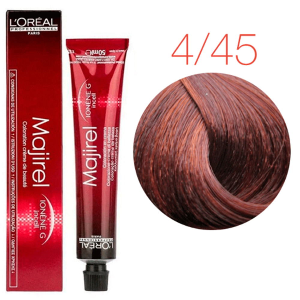 L&#39;Oreal Professionnel Majirel 4.45 Шатен медно-перламутровый 50мл