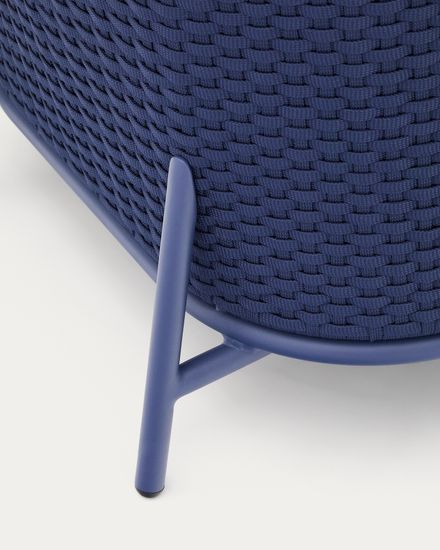 Уличное кресло Sedalis из алюминия и веревки синего цвета La Forma Испания 