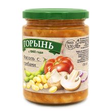 Фасоль с грибами в томатном соусе 430г. Горынь - купить не дорого в Москве