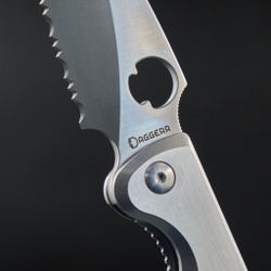 Sting frame lock satin full serrated NF