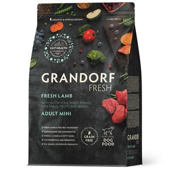 Сухой корм GRANDORF FRESH DOG Lamb MINI, ягненок с бататом для взрослых собак мелких пород, чувствительное пищеварение или склонность к аллергии 3кг