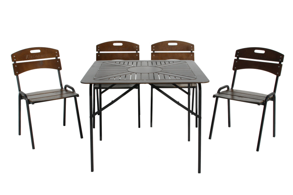 Набор мебели Комплект Агро Бистро квадратный стол ( 4 кресла)