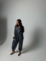 Мерцающий костюм в синем цвете