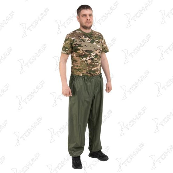 Костюм ветровлагозащитный Походный, цв.зеленый PU 5000 р.52 (T-KS-VVZ-XL-PU5-002) Helios