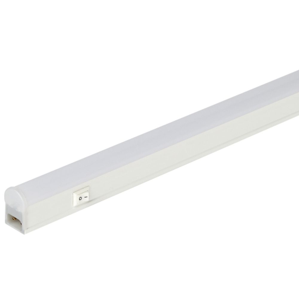 Линейный светодиодный светильник ЭРА LLED-01-12W-4000-W 12Вт 4000K L874мм с выключателем | Бытовые светодиодные линейные светильники