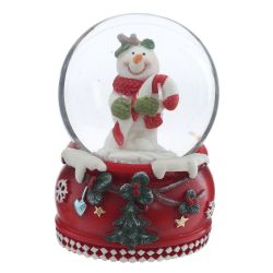 GAEM Фигурка декоративная "Снеговик" в стекл шаре, D 4.5 см, L4,5 W4,5 H6,5 см, 2в.