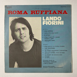 Винтажная виниловая пластинка LP Lando Fiorini Roma Ruffiana (Italy 1974)