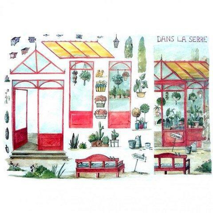 Бумага рисовая 25 г\м, 35х50, 10л\уп, оранжерея