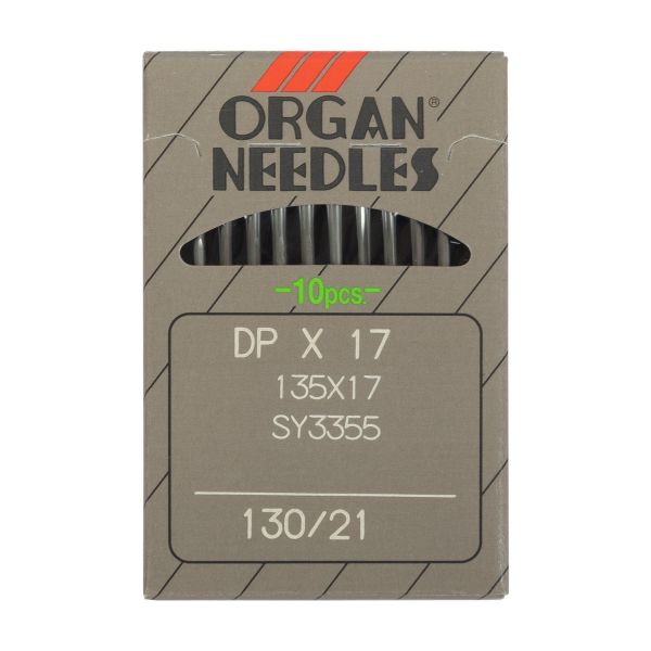 Иглы для промышленных швейных машин Organ DP*17, 10 шт, 130