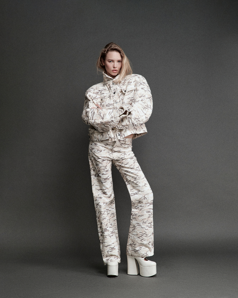 Джинсы  милитари